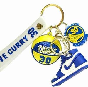 Number 30 Seth Curry Nike sneakers basketball keychain